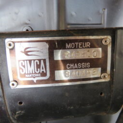 1948 SIMCA 8 S.I.EU. plateau full