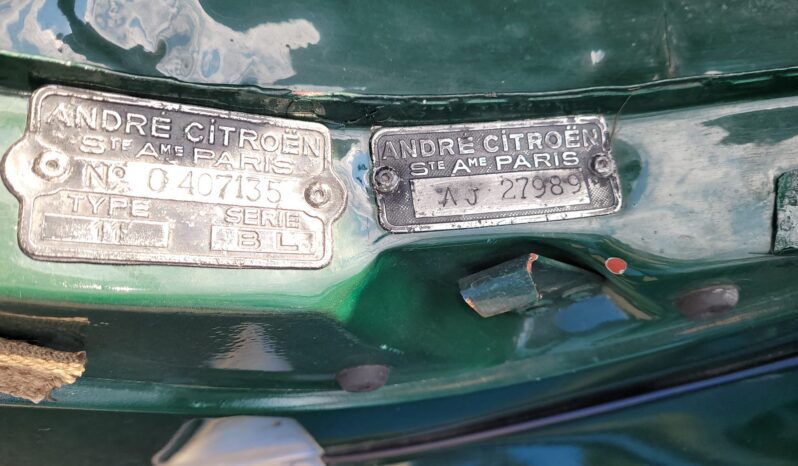 1938 Citroen Traction cabriolet complet