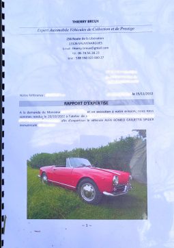 1959 Alfa Romeo Giulietta Spider complet