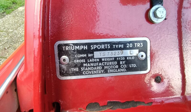 1960 Triumph TR3A complet