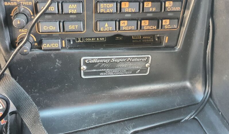 1993 Chevrolet Chevrolet Corvette C4 Callaway Supernatural 400 complet